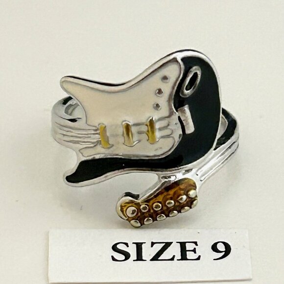 Guitar Ring, Size 9 Unisex - Picture 2 of 4
